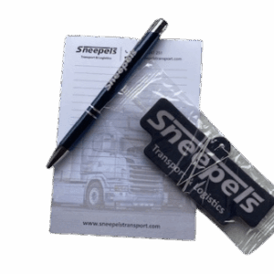 Setje notitieblok, pen en geurhanger