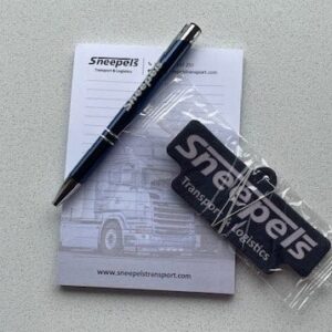 Setje notitieblok, pen en geurhanger